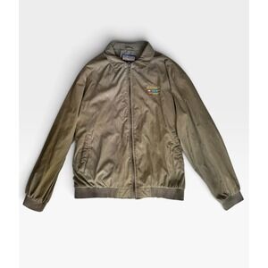 Vintage Harvard Square Korea Veteran Embroidered Bomber Jacket Men's XL